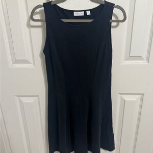 New York & Company Navy Sleeveless Mini Dress